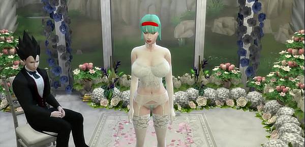 El Matrimonio de Bulma Episodio 2 Hermosa Esposa Recien Casada en su Boda le toman fotos eroticas al frente de su Marido Cornudo follada por el Viejo Netorare Hentai